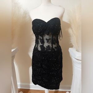 Anny Lee Black Lace Dress